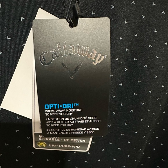 Mens golf T-shirt. Black size: sm, med, l, XL. BNWT. Callaway - Picture 5 of 8